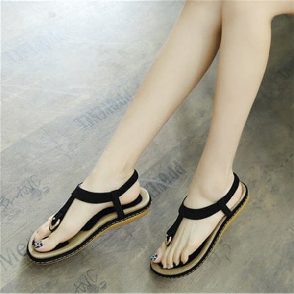 Size:4.5-10 Women Fashion Color Blocking Patchwork Sandals