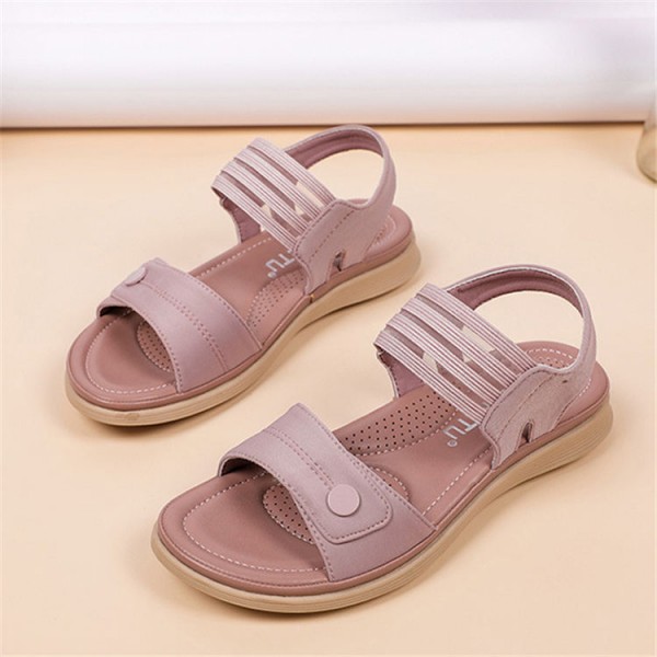 Size:6-10 Women Fashion Color Blocking Stripe Sandals