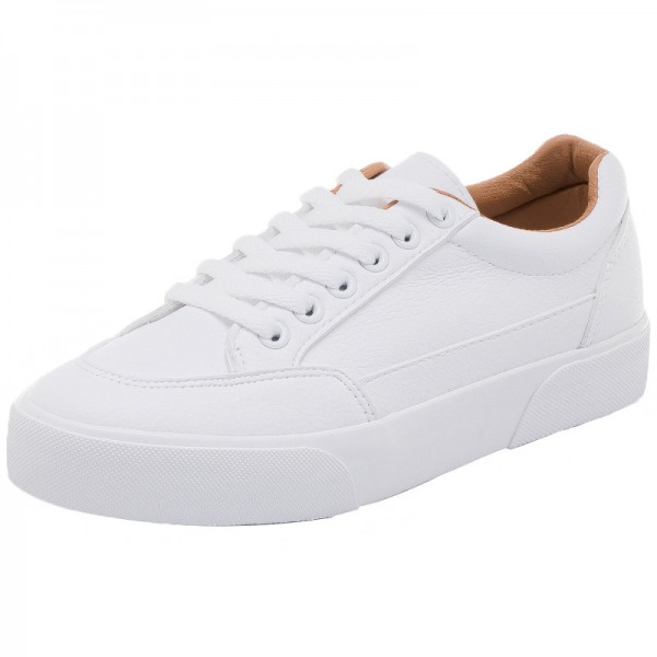 Size:4.5-9 Women Fashion Leisure White Flats Sneakers Shoes