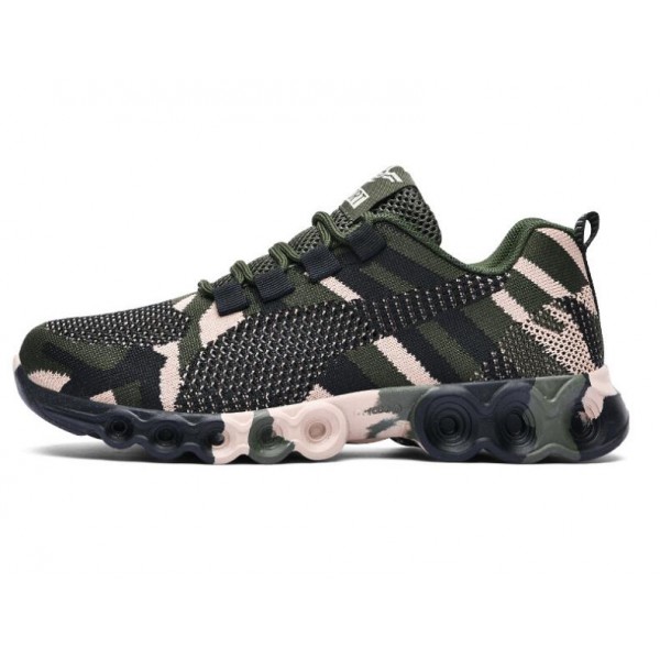 Couple Casual Camouflage Pattern Lace Up Design Breathable Sneakers