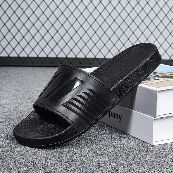 Couple Casual Basic Solid Color Non-Slip House Slippers