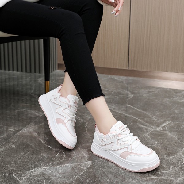 Women Fashion Breathable Thick-Soled Stitching Lac...