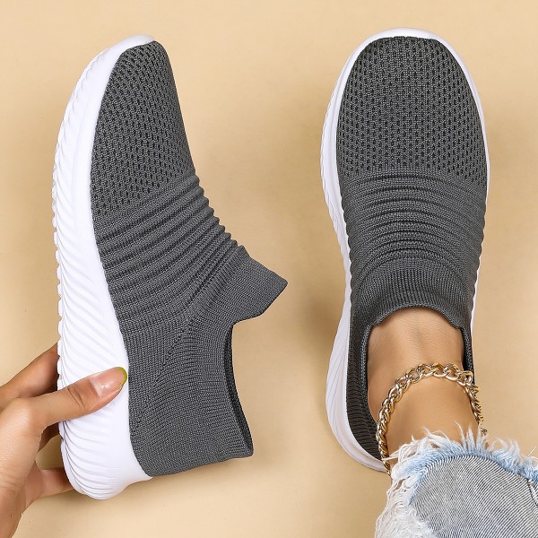 Women'S Plus Size Casual Mesh Breathable Sneakers