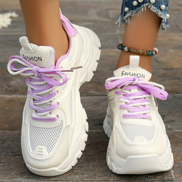 Women Casual Thick-Soled Breathable Mesh Sneaker