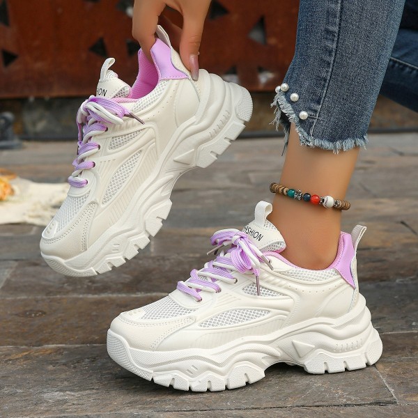 Women Casual Thick-Soled Breathable Mesh Sneaker