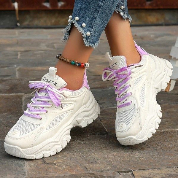 Women Casual Thick-Soled Breathable Mesh Sneaker