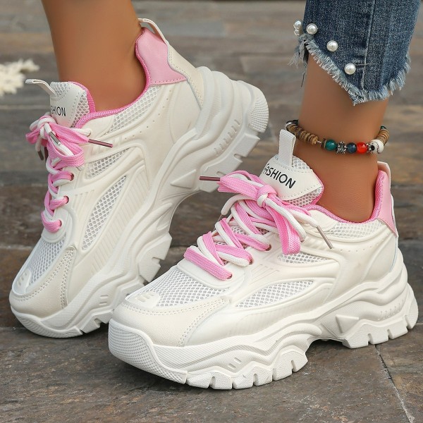 Women Casual Thick-Soled Breathable Mesh Sneaker