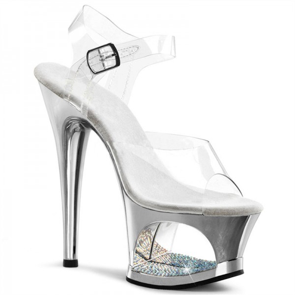 Nightclub Pole Dance Women Sexy Hollow Platform High Heel Sandals